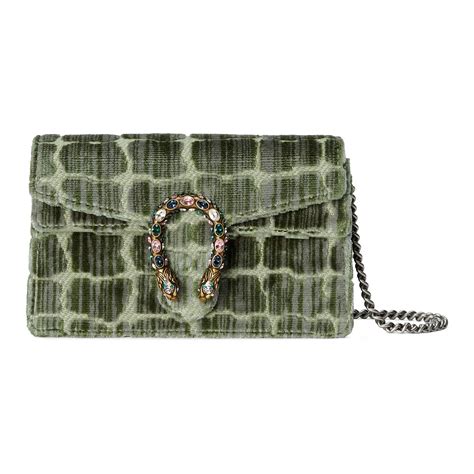 gucci green dionysus gg velvet|Gucci super mini bag.